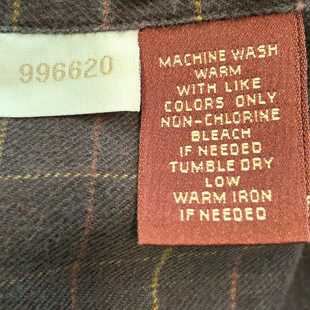 Nordstrom Men’s 100% Imported cotton Flannel Shirt XL Tall - Picture 11 of 12